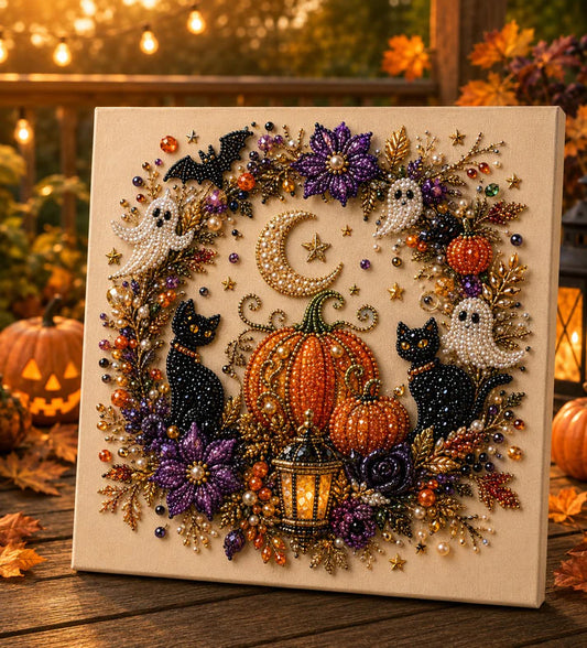 Pearl Art DIY Kit – Turn Tiny Pearls into Spooky-Cute Magic