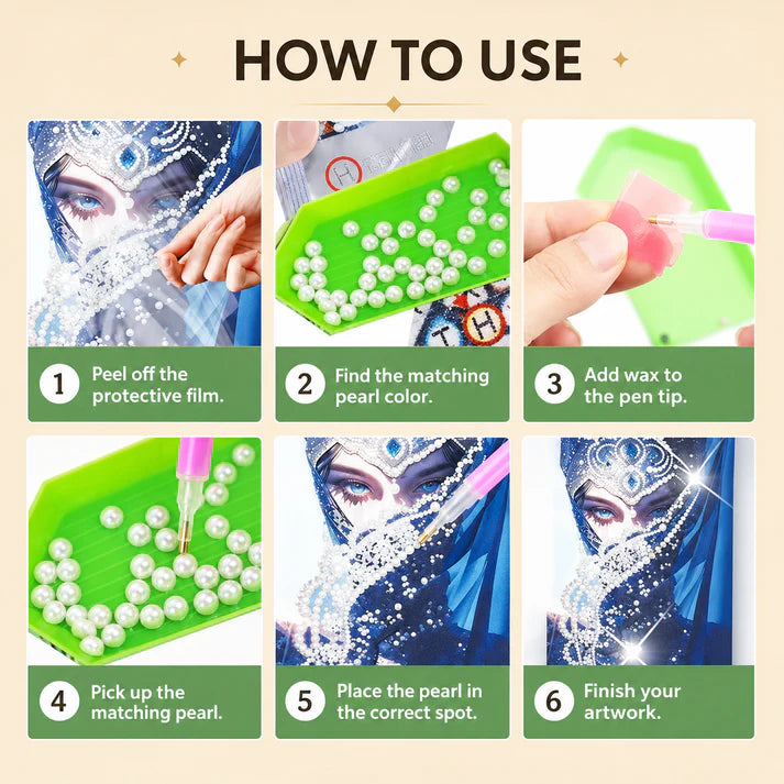 Pearl Art DIY Kit – Turn Tiny Pearls into Spooky-Cute Magic