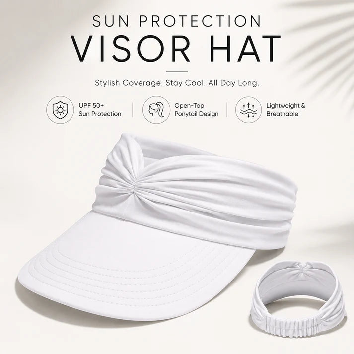 Women's UPF 50+ UV Protection Sun Visor Hat