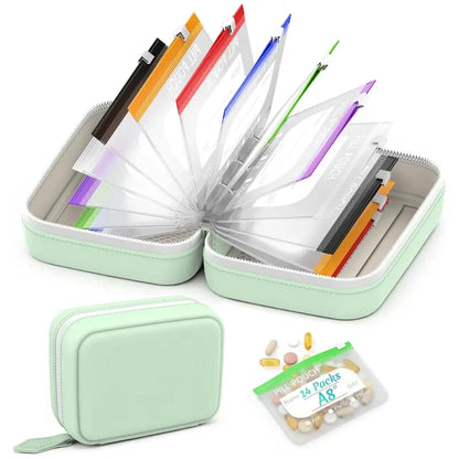Waterproof Pill Pouch Set- 14Pcs Bags Inside