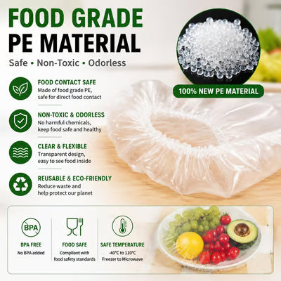 100PCS Disposable Stretch Food Covers