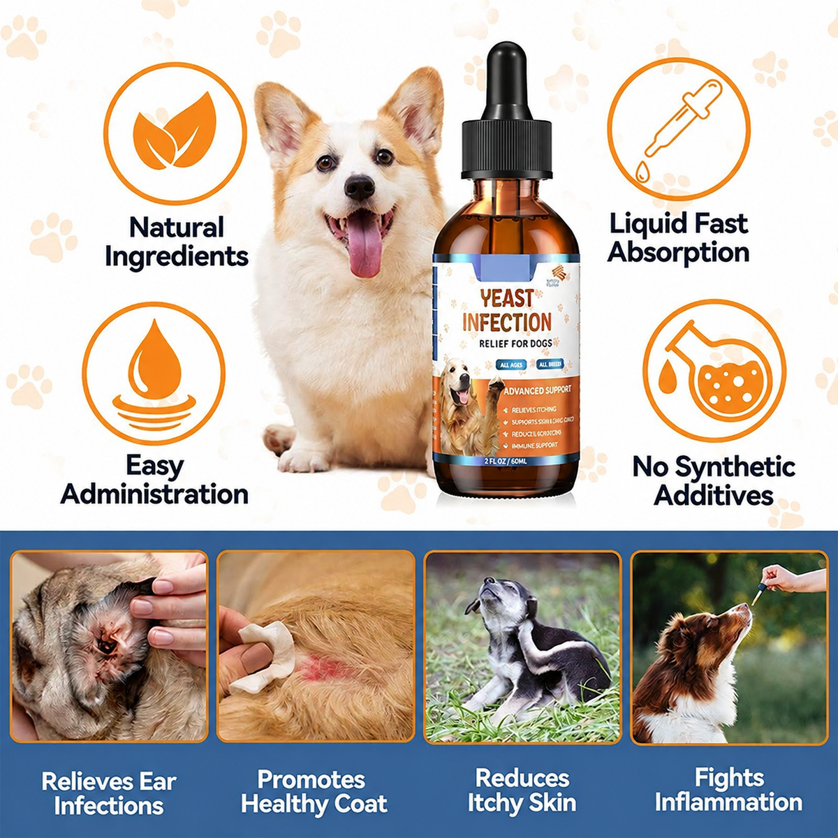 🐾 Dog Ear & Skin Relief Drops