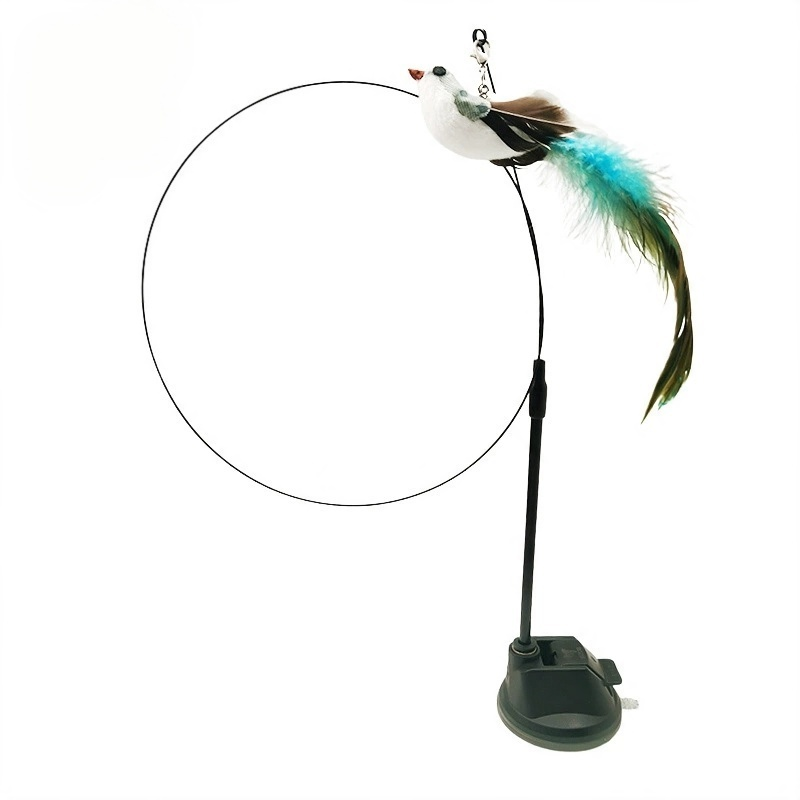 Suction Cup Handheld Cat Feather Toys