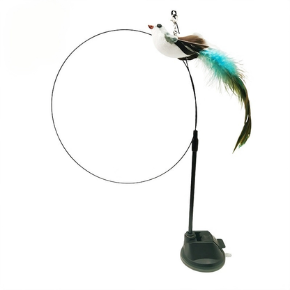 Suction Cup Handheld Cat Feather Toys