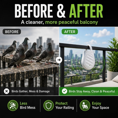 Portable Ultrasonic Bird Repellent Keychain