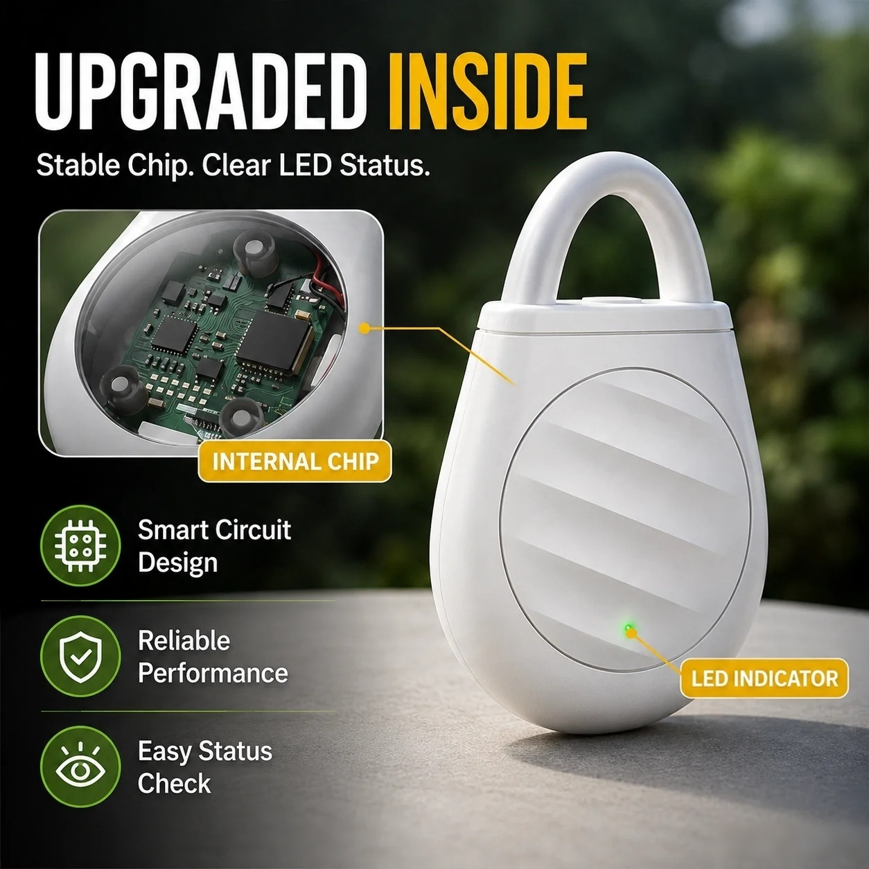 Portable Ultrasonic Bird Repellent Keychain