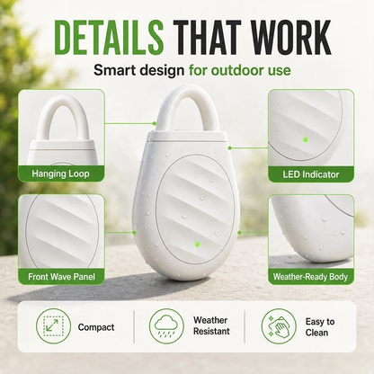 Portable Ultrasonic Bird Repellent Keychain