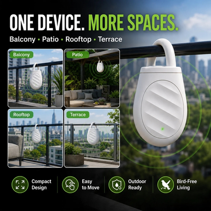 Portable Ultrasonic Bird Repellent Keychain
