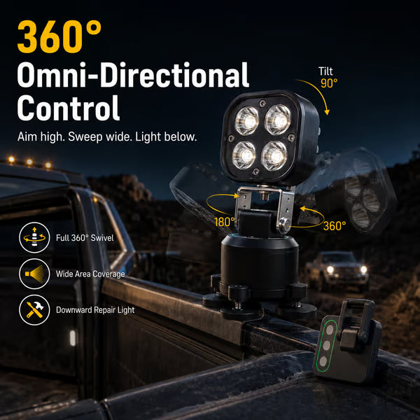 🏕️ Omni-Directional Magnetic LED Pod Light