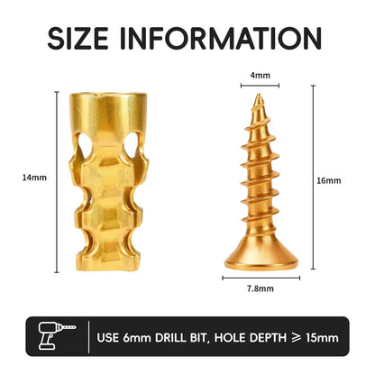 🔩 6×14mm Short Expansion Screw Set