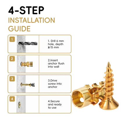 🔩 6×14mm Short Expansion Screw Set