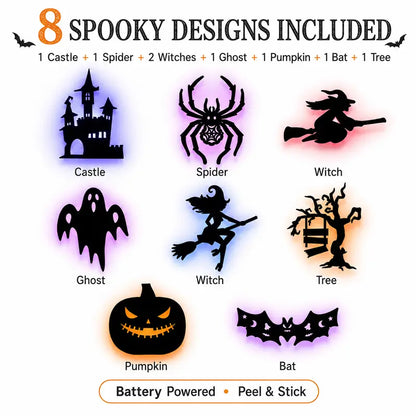 🎃 Halloween LED Silhouette Wall Stickers