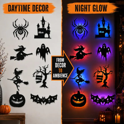 🎃 Halloween LED Silhouette Wall Stickers