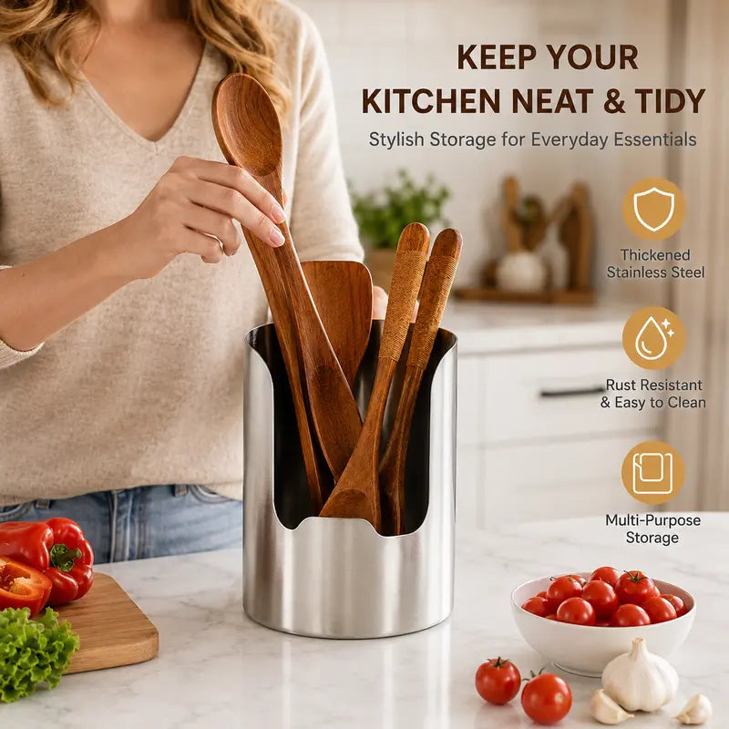 Stainless Steel Utensil Holder