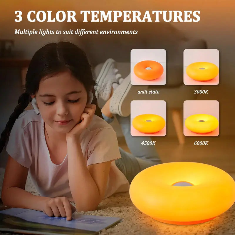 🍩 Cute Doughnut LED Night Lamp