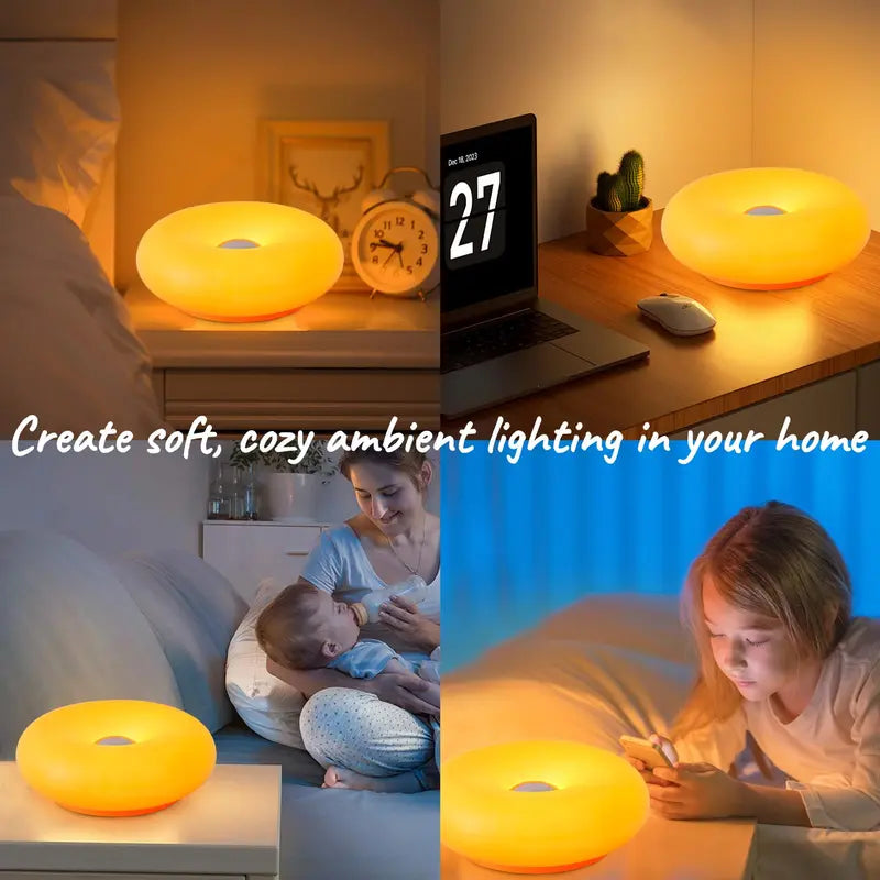 🍩 Cute Doughnut LED Night Lamp