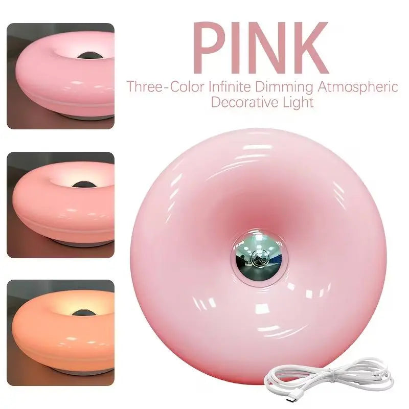 🍩 Cute Doughnut LED Night Lamp