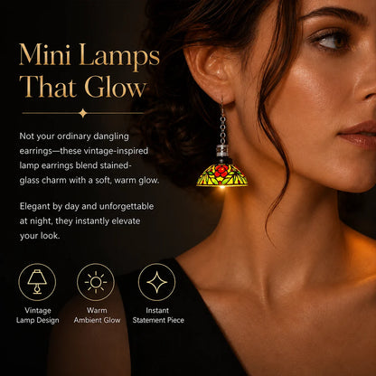 Handmade Vintage Light-Up Chandelier Earrings