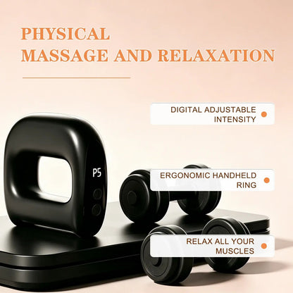 Portable Wireless Full Body Massager with Heat, Adjustable Speed Deep Tissue Percussion Massager for Back Waist