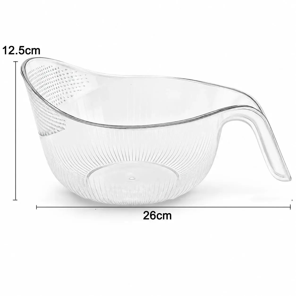 Aesthetic Multifunctional Rice Strainer with Handle for Rice, Fruits, Vegetables & Pasta
