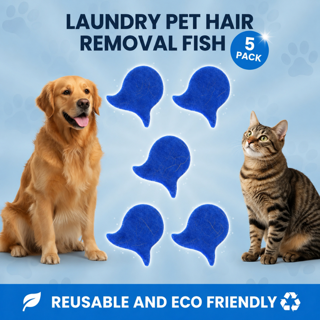 Laundry Pet Hair Removal Fish - 5 Pack