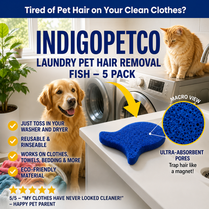 Laundry Pet Hair Removal Fish - 5 Pack