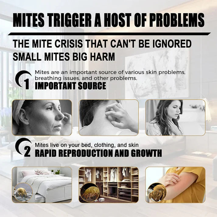 Natural Mite Control Sachet-Plant-based, non-toxic & safe around kids & pets