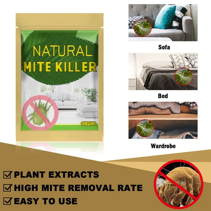 Natural Mite Control Sachet-Plant-based, non-toxic & safe around kids & pets