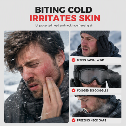 3-in-1 Winter Balaclava – windproof fleece covers head, neck, face & ears. 🛡️💪