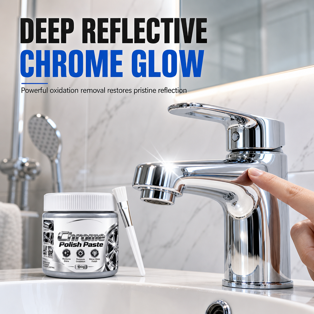 Chrome Polish Paste for a Brilliant, Mirror-Like Shine ✨